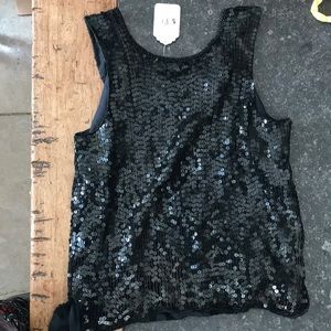 Candlelight sequins tank top